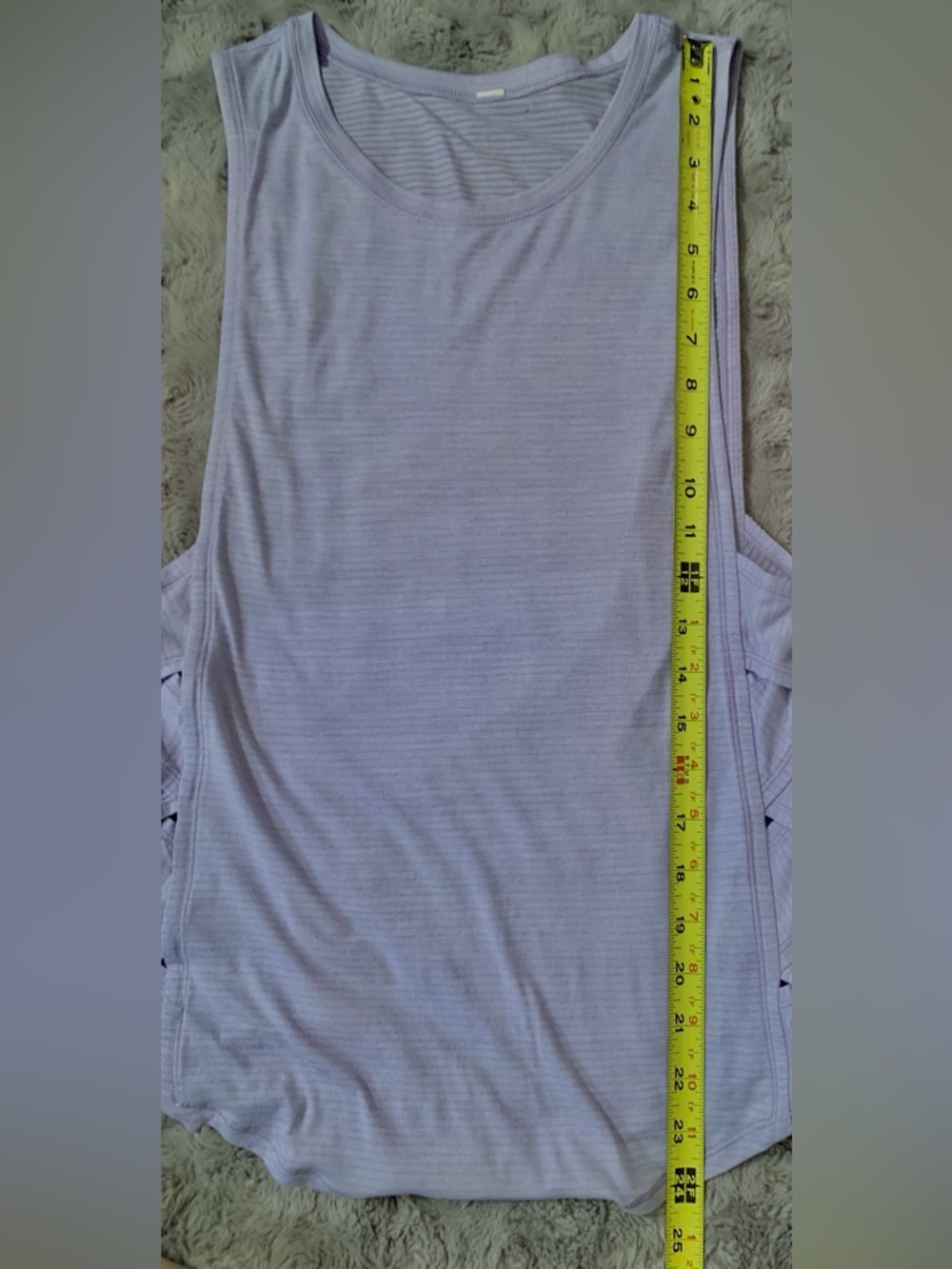 Lululemon Var-City Muscle Tank Top • Heathered Lilac • Braided Side Details - Picture 11 of 11